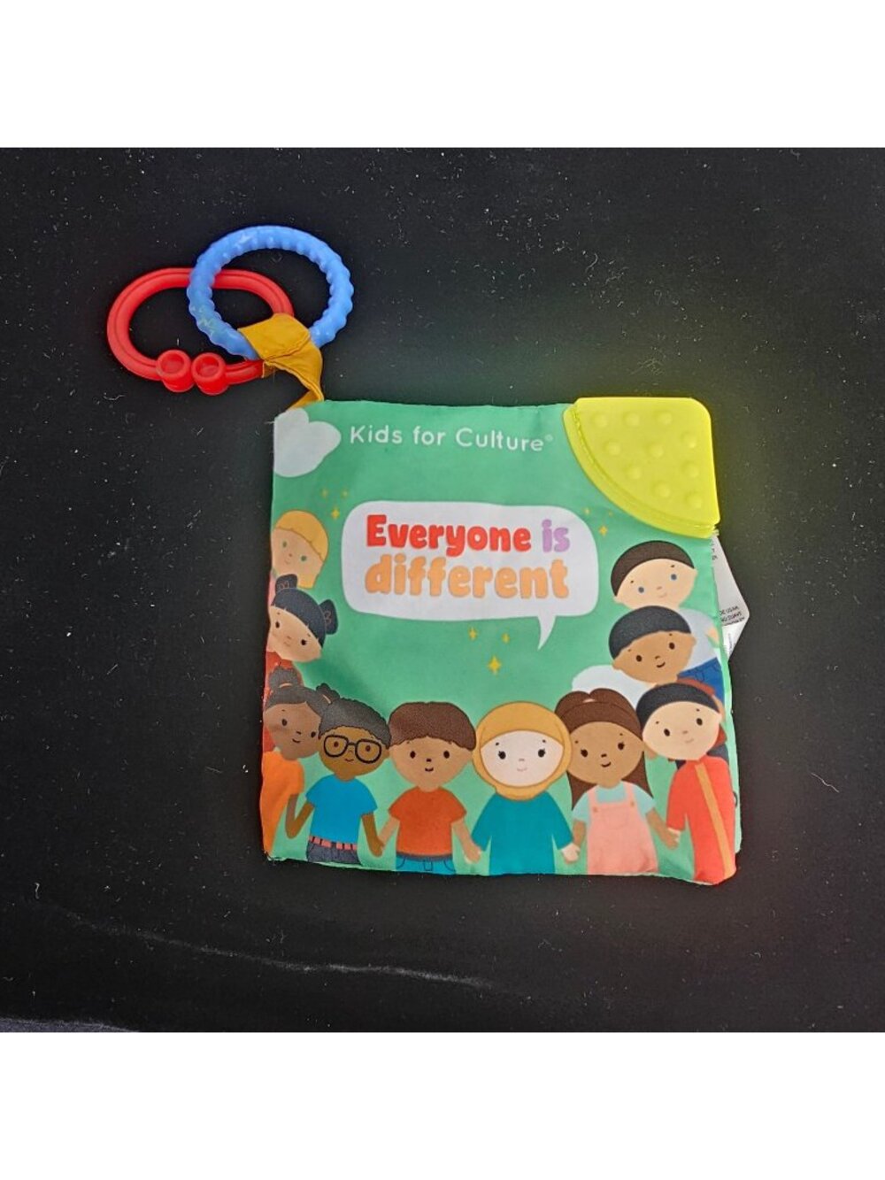 Everyone Is Different Baby Soft Activity Book With Teether & Rings - Kids For Cu